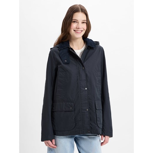 Camel Active Parka damska Kobiety Bawełna granatowy jednolity ze sklepu vangraaf w kategorii Parki damskie - zdjęcie 179370808