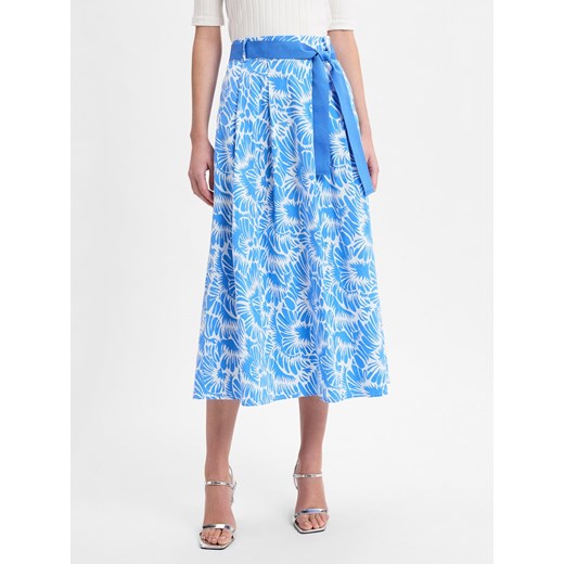 More & More Damska spódnica o linii A Kobiety Bawełna niebieski wzorzysty More & More 44 okazja vangraaf