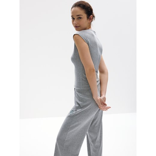 Reserved - Dwuczęściowa piżama - jasnoszary Reserved XS Reserved