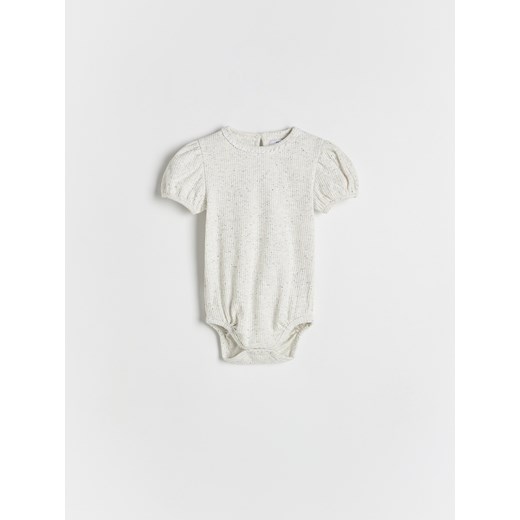 Reserved - Bawełniane body w kropki - złamana biel ze sklepu Reserved w kategorii Odzież dla niemowląt - zdjęcie 179371486