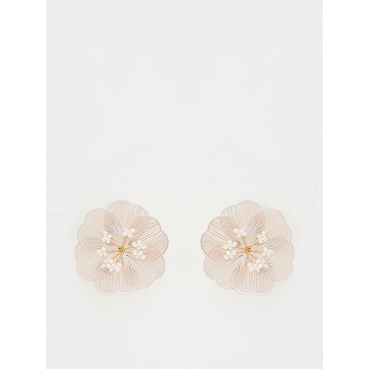 Białe kolczyki Reserved 