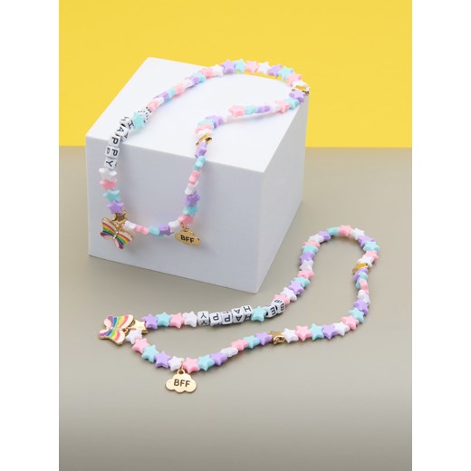 Sinsay - Naszyjnik "Best Friends" 2 pack - wielobarwny Sinsay One Size Sinsay