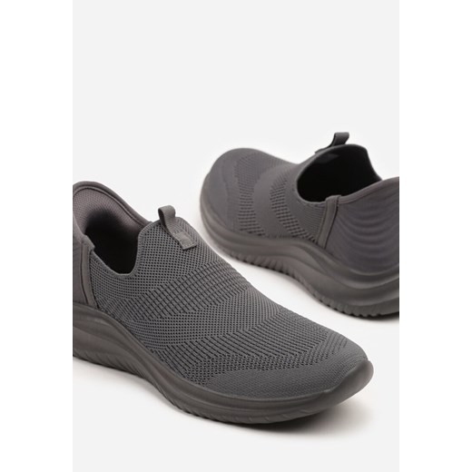 Ciemnoszare Wsuwane Buty Sportowe Sneakersy z Siateczki Lioselle 43 born2be.pl