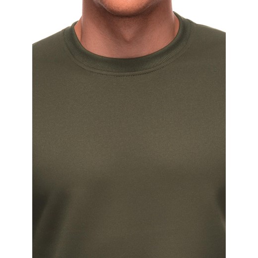 Bluza męska bez kaptura B1710 - oliwkowy Edoti XXL Edoti