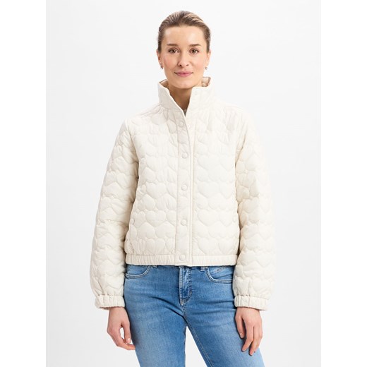 Marie Lund Damska kurtka pikowana Kobiety écru jednolity ze sklepu vangraaf w kategorii Kurtki damskie - zdjęcie 179380625