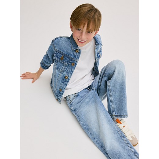 Reserved - Classic denim straight - niebieski ze sklepu Reserved w kategorii Spodnie chłopięce - zdjęcie 179380777
