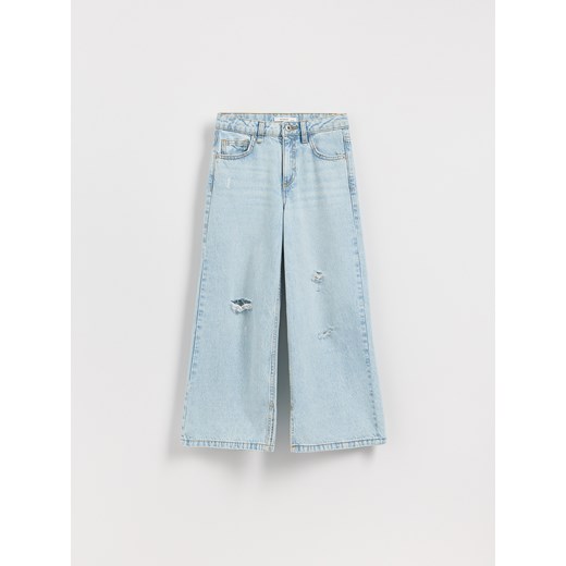Reserved - Jeansy super wide leg - niebieski ze sklepu Reserved w kategorii Spodnie dziewczęce - zdjęcie 179380855