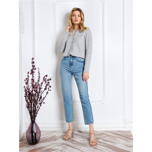 Sinsay - Jeansy mom fit - niebieski ze sklepu Sinsay w kategorii Jeansy damskie - zdjęcie 179381665