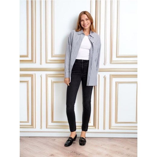 Sinsay - Jeansy skinny high waist - czarny ze sklepu Sinsay w kategorii Jeansy damskie - zdjęcie 179381686