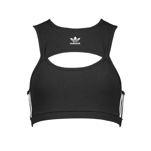Bluzka damska Adidas w sportowym stylu z krótkim rękawem z haftem z okrągłym dekoltem 