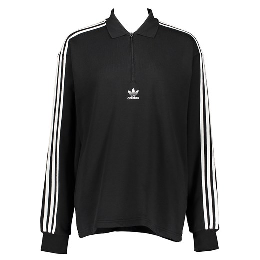 Bluzka damska Adidas sportowa z kołnierzykiem z długimi rękawami