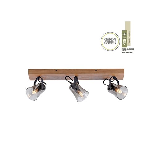 Just Light Lampa sufitowa &quot;Green Langström&quot; w kolorze jasnobrązowym - 56 x 21 x 18 cm ze sklepu Limango Polska w kategorii Lampy sufitowe - zdjęcie 179383919