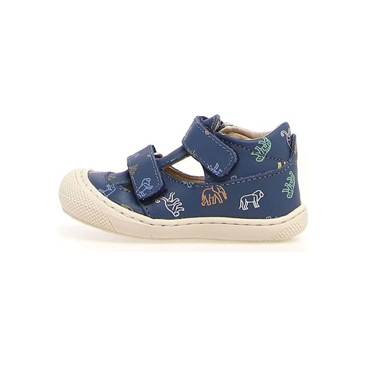 Naturino Skórzane półsandały &quot;Puffy&quot; w kolorze granatowym ze sklepu Limango Polska w kategorii Sandały dziecięce - zdjęcie 179384118