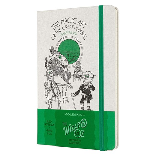 Moleskine Notatnik &quot;Wizard of Oz&quot; w kolorze biało-zielonym - 13 x 21 cm ze sklepu Limango Polska w kategorii Akcesoria biurowe - zdjęcie 179384189
