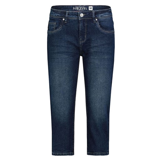 Sublevel Rybaczki dżinsowe w kolorze granatowym ze sklepu Limango Polska w kategorii Jeansy damskie - zdjęcie 179384289