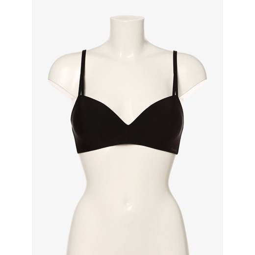 Calvin Klein Damski biustonosz push-up Kobiety Sztuczne włókno czarny jednolity ze sklepu vangraaf w kategorii Biustonosze - zdjęcie 179384466