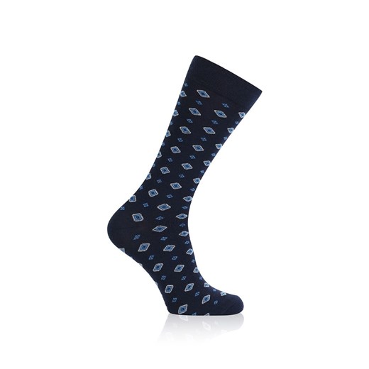 Skarpetki długie męskie Rajmund S177D, Kolor granatowo-niebieski, Rozmiar 41-43, Italian Fashion ze sklepu Primodo w kategorii Skarpetki męskie - zdjęcie 179388095
