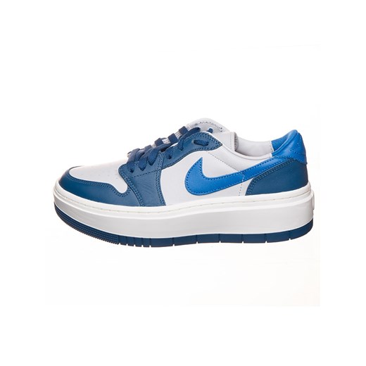 Air Jordan Skórzane sneakersy &quot;1 Elevate Low&apos;&apos; w kolorze biało-niebieskim ze sklepu Limango Polska w kategorii Buty sportowe damskie - zdjęcie 179388229