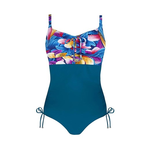 Jednoczęściowy strój kąpielowy Self S 684 V2GO4 Goa 4, Kolor niebieski-wzór, Rozmiar 46D/3XL, Self ze sklepu Intymna w kategorii Stroje kąpielowe - zdjęcie 179390909
