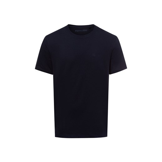 Scotch & Soda Koszulka męska - Core Mężczyźni Bawełna granatowy jednolity ze sklepu vangraaf w kategorii T-shirty męskie - zdjęcie 179391406