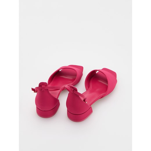 Reserved - Sandały na obcasie - fuksja Reserved 35 Reserved