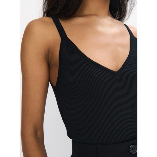 Mohito - Prążkowany top - czarny Mohito XL Mohito
