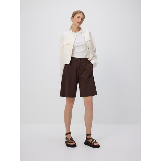 Reserved - Bawełniana kurtka bomberka - złamana biel Reserved XL Reserved