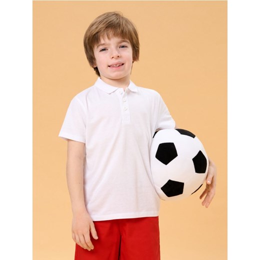 Sinsay - Koszulka polo w stylu basic - biały ze sklepu Sinsay w kategorii T-shirty chłopięce - zdjęcie 179394635