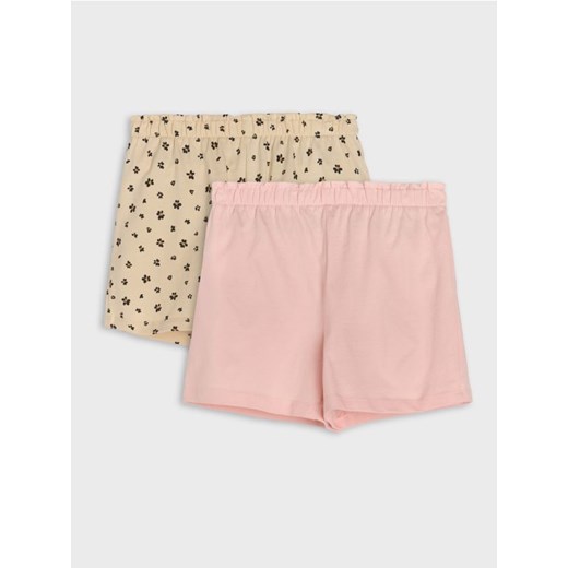 Sinsay - Szorty z elastyczną gumą w talii 2 pack - wielobarwny ze sklepu Sinsay w kategorii Spodenki dziewczęce - zdjęcie 179394639