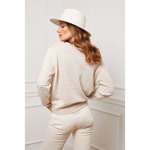 So Cachemire Sweter w kolorze beżowo-kremowym So Cachemire M wyprzedaż Limango Polska