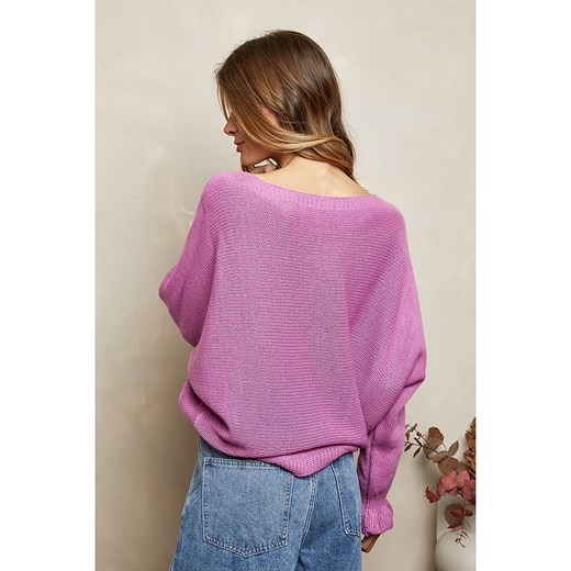 Joséfine Sweter wełniany &quot;Rahel&quot; w kolorze fioletowym Joséfine M promocyjna cena Limango Polska