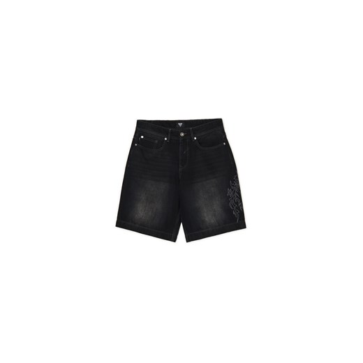 Cropp - Jeansowe szorty z efektem sprania - szary ze sklepu Cropp w kategorii Spodenki męskie - zdjęcie 179398169