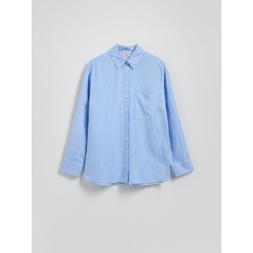 Reserved - Koszula z lnem - wielobarwny Reserved S Reserved