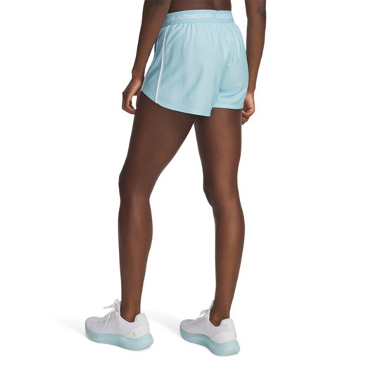 Damskie spodenki treningowe Under Armour Tech Play Up Shorts - niebieskie ze sklepu Sportstylestory.com w kategorii Szorty - zdjęcie 179403878