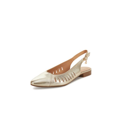 Balerinki Lasocki z klamrą płaskie casualowe 