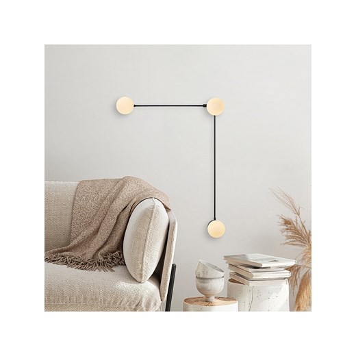 Opviq Lampa ścienna w kolorze biało-czarnym - 60 x 78 cm ze sklepu Limango Polska w kategorii Lampy ścienne - zdjęcie 179406285