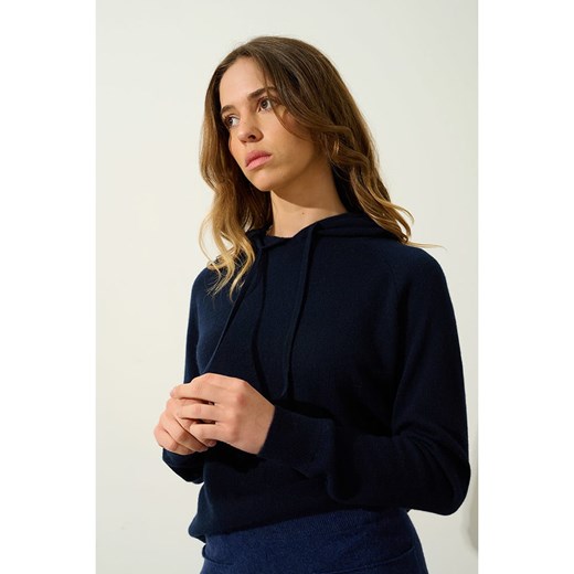 AUTHENTIC CASHMERE Kaszmirowy sweter &quot;Yarlside&quot; w kolorze granatowym ze sklepu Limango Polska w kategorii Swetry damskie - zdjęcie 179406636