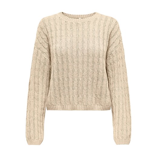 ONLY Sweter w kolorze beżowym ze sklepu Limango Polska w kategorii Swetry damskie - zdjęcie 179406889