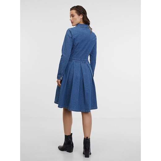 Sukienka ORSAY koszulowa z kołnierzykiem casualowa 