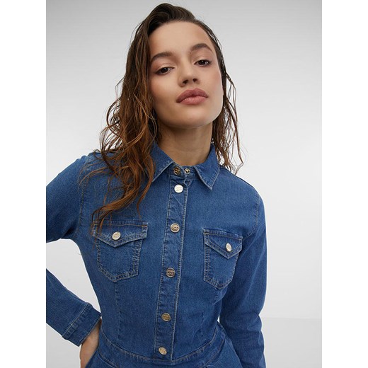 Sukienka ORSAY z długim rękawem casualowa koszulowa z kołnierzykiem 