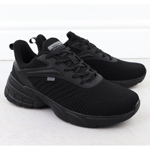 Buty sportowe męskie czarne Atletico VB17566 ze sklepu ButyModne.pl w kategorii Buty sportowe męskie - zdjęcie 179409519