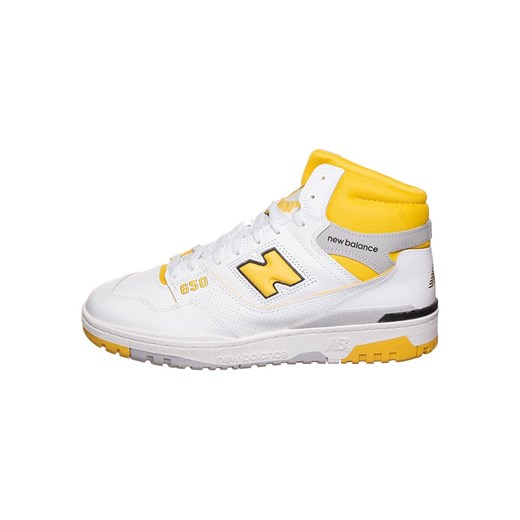 New Balance Skórzane sneakersy &quot;BB650RCG&quot; w kolorze biało-żółtym ze sklepu Limango Polska w kategorii Buty sportowe męskie - zdjęcie 179410476