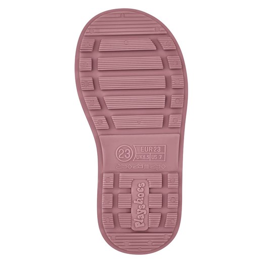 Kalosze dziecięce Playshoes różowe bez zapięcia 