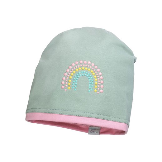 MaxiMo Czapka beanie w kolorze zielono-jasnoróżowym ze sklepu Limango Polska w kategorii Czapki dziecięce - zdjęcie 179411456