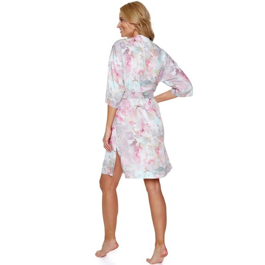 Doctor Nap szlafrok damski kimonowy SWW.7254, Kolor pastelowy, Rozmiar L, Doctor Nap ze sklepu Intymna w kategorii Szlafroki damskie - zdjęcie 179412015