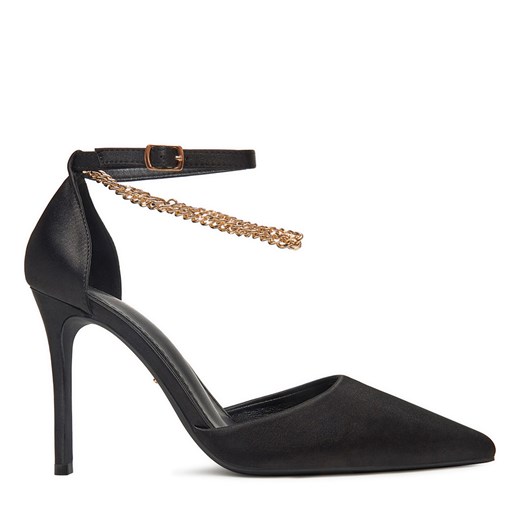 Czółenka DeeZee wiosenne na szpilce eleganckie z klamrą 