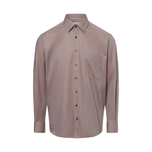 Eterna Comfort Fit Męska koszula biznesowa - non-iron Mężczyźni Comfort Fit Bawełna melanżowy wzorzysty ze sklepu vangraaf w kategorii Koszule męskie - zdjęcie 179416337