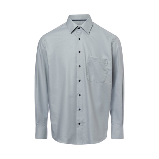 Eterna Comfort Fit Męska koszula biznesowa - non-iron Mężczyźni Comfort Fit Bawełna trzcinowy w kratkę ze sklepu vangraaf w kategorii Koszule męskie - zdjęcie 179416338
