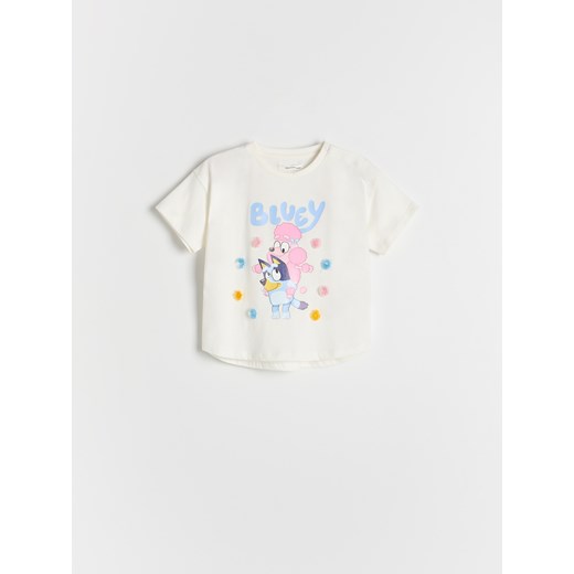 Reserved - T-shirt Bluey - złamana biel Reserved 5-2 lata) Reserved