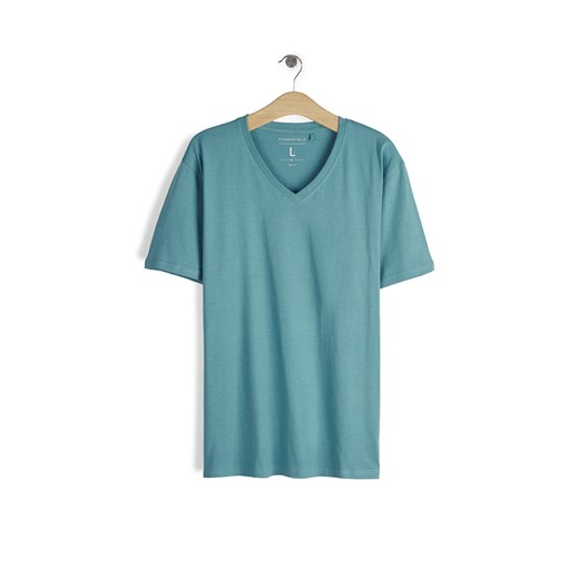 GATE T-shirt basic z bawełny slim fit S ze sklepu gateshop w kategorii T-shirty męskie - zdjęcie 179422099